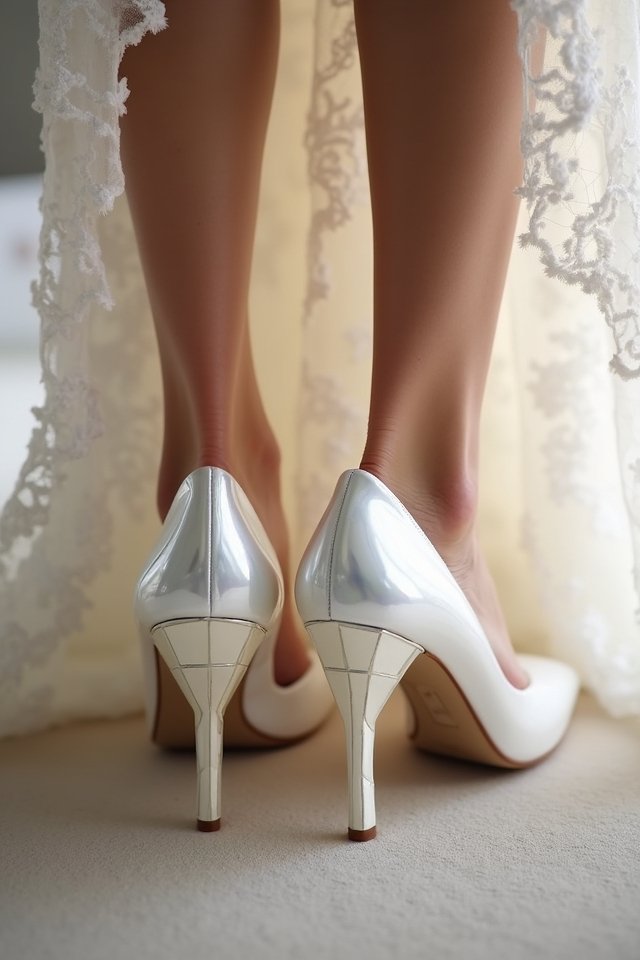 bold cube designed stilettos