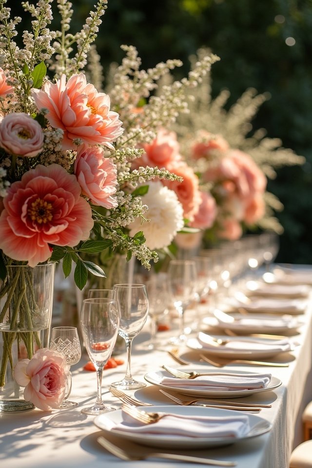 bold floral wedding centerpieces