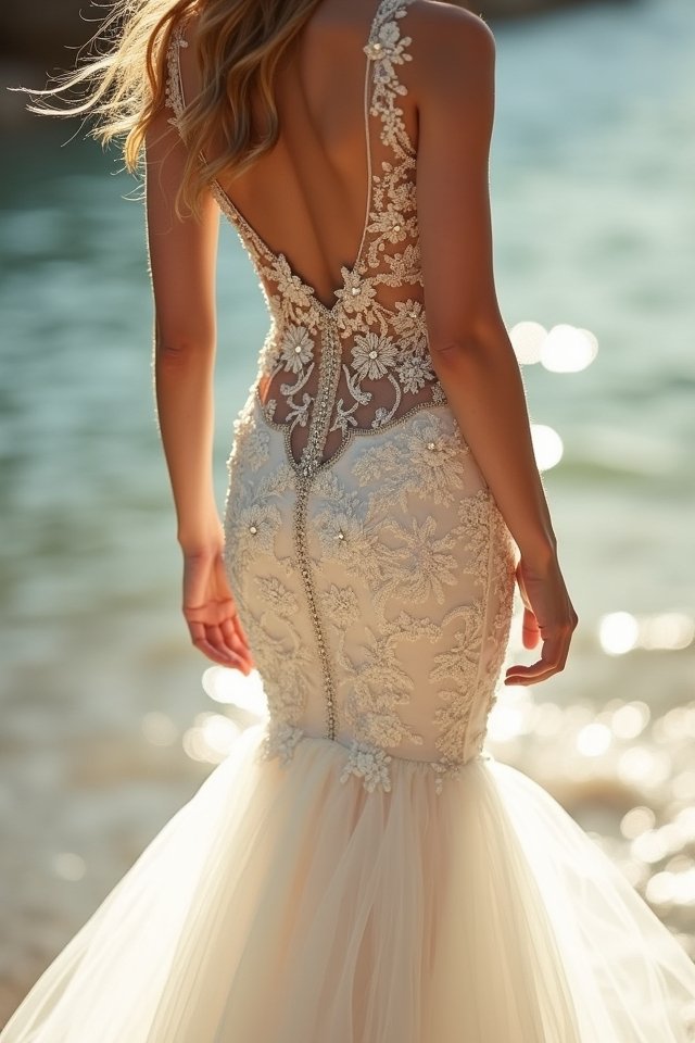 bold illusion neckline elegance