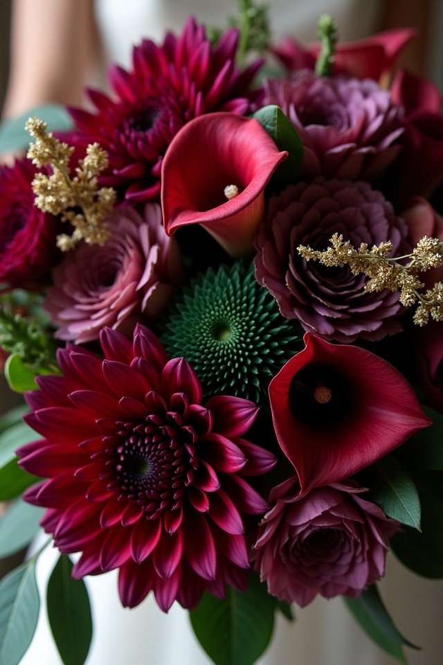 bold jewel tone bouquet