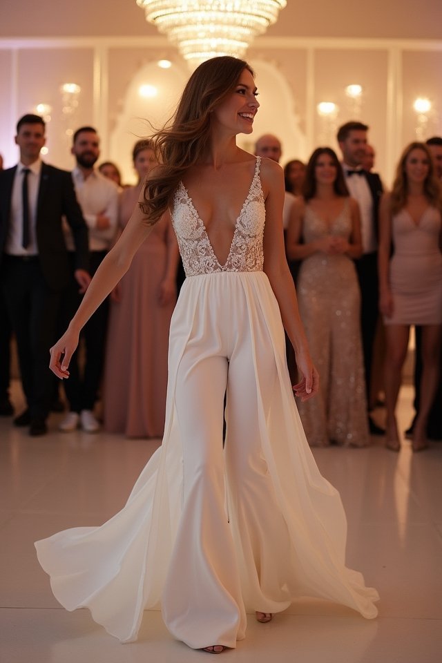 bold jumpsuit wedding style