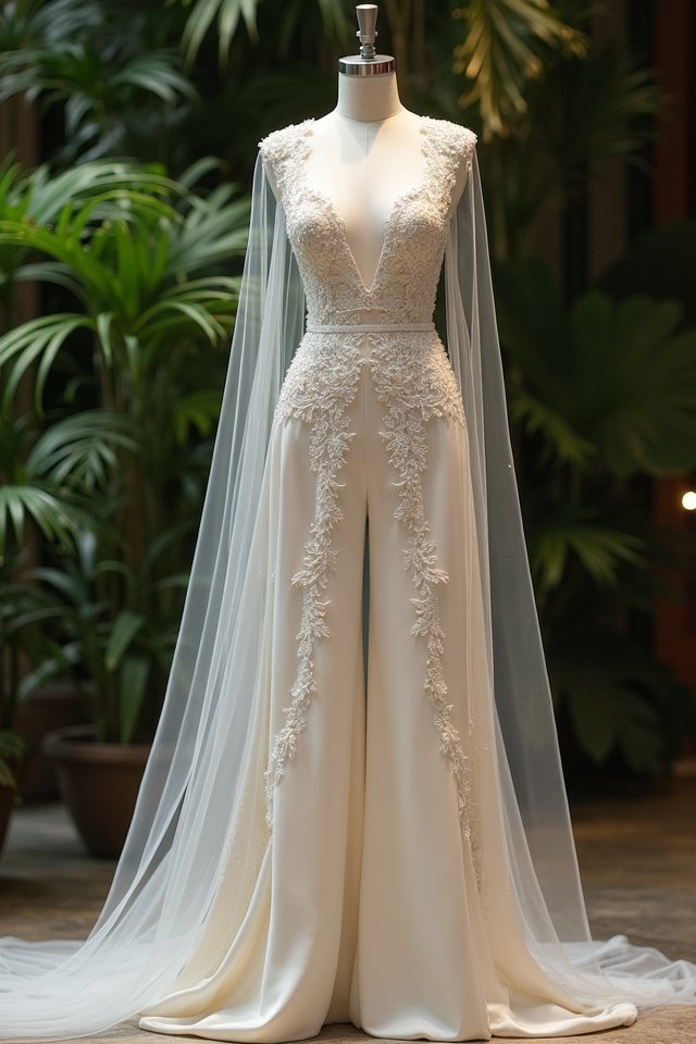 bold jumpsuits for brides