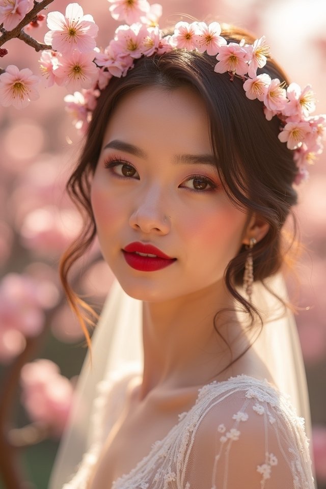 bold lips bridal confidence
