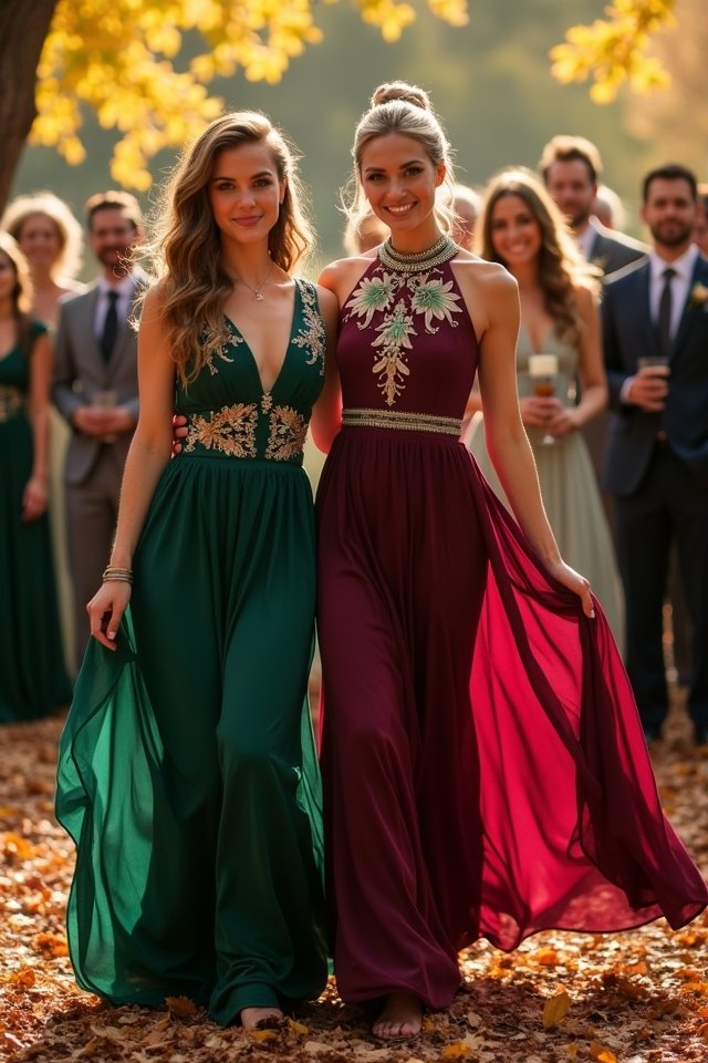 bold maxi dress statement details