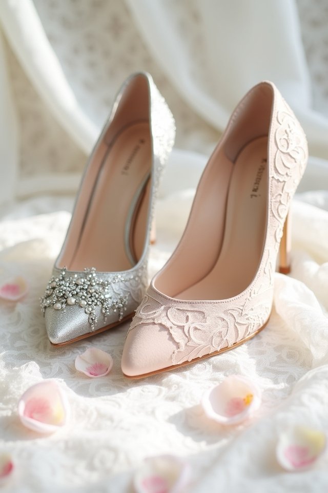 bold mismatched heel styles