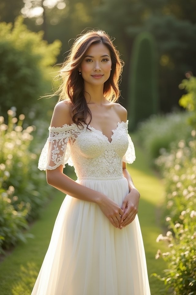 bold off shoulder elegance gown