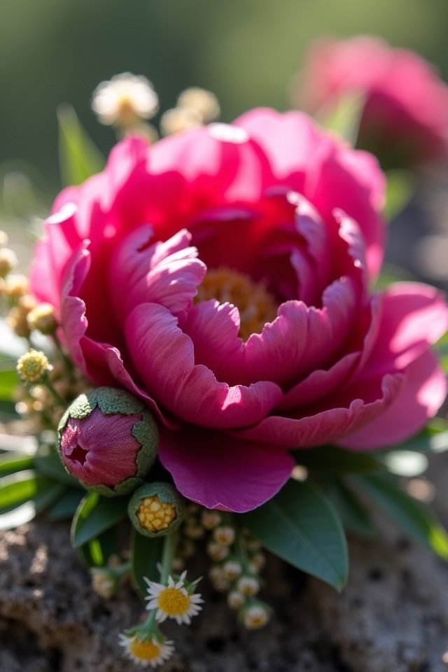 bold pink peonies statement arrangements