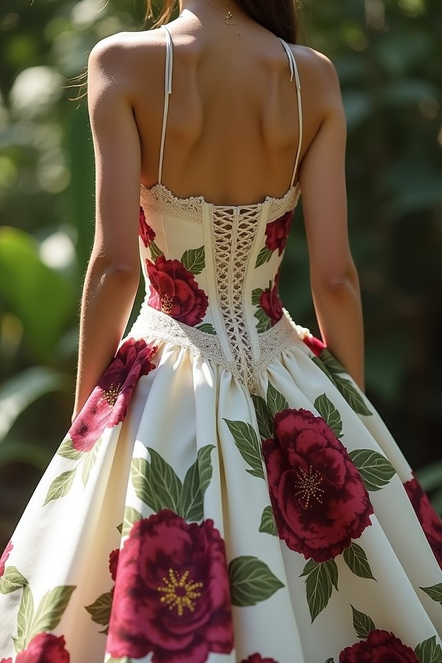 bold prints corseted elegance