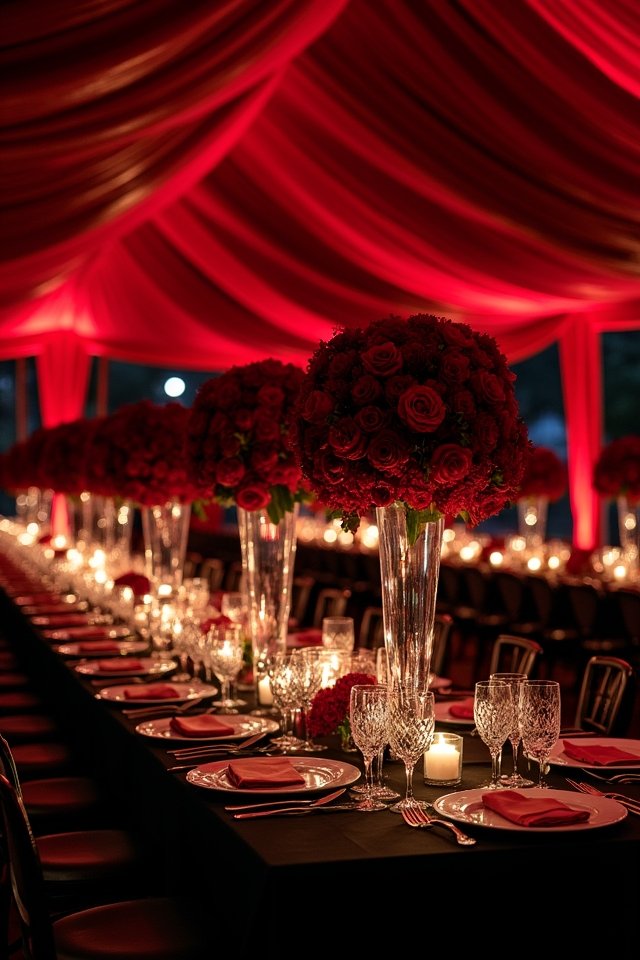 bold red and black elegance