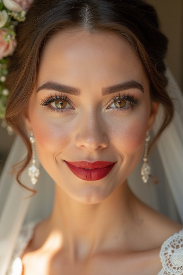 bold red lips allure