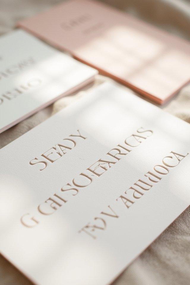 bold typography enhances invitations