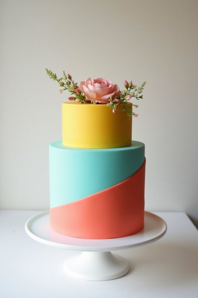 bold vibrant cake designs