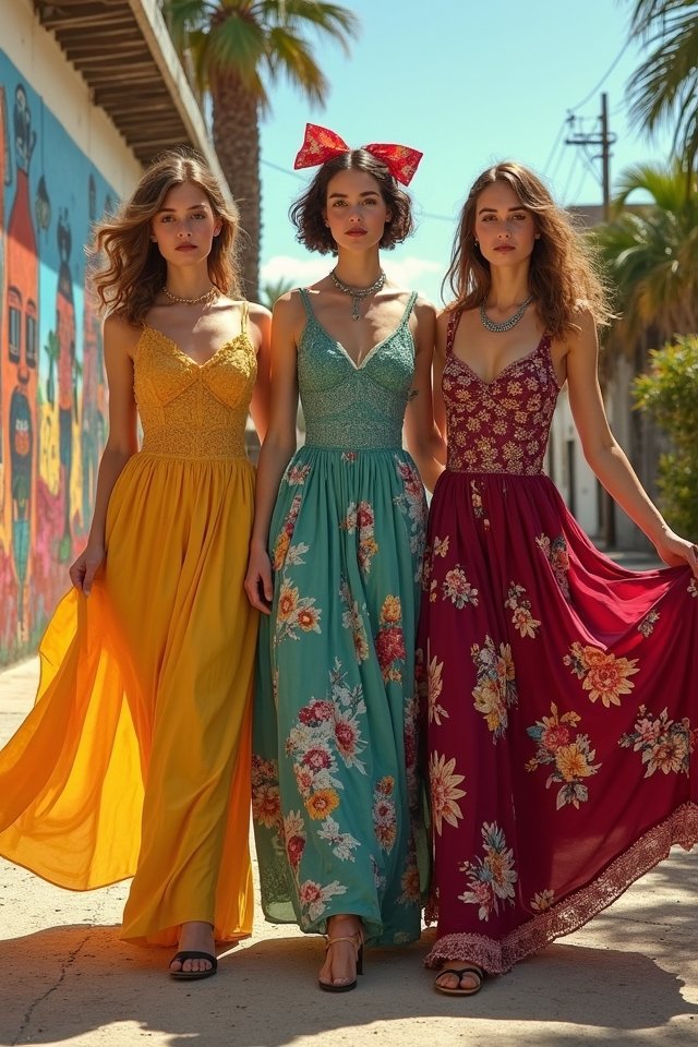 bold vibrant retro wedding