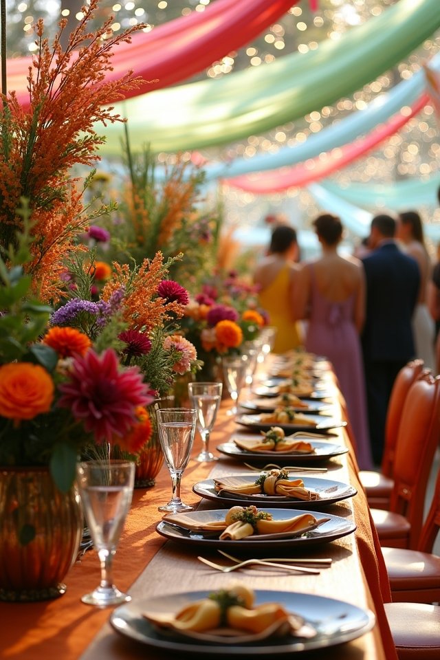 bold wedding color combinations