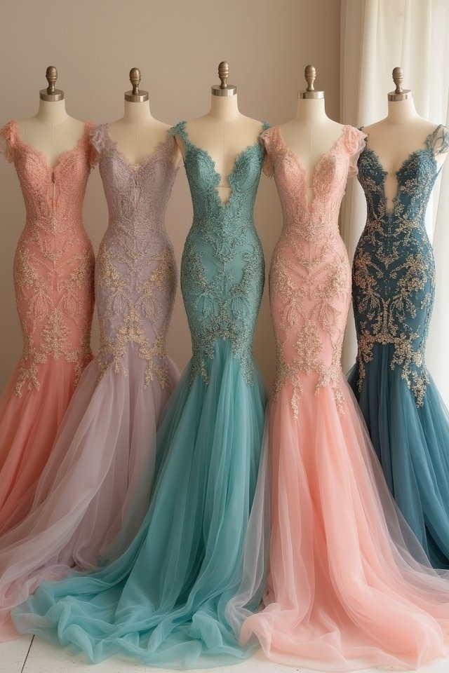 bold wedding gown colors