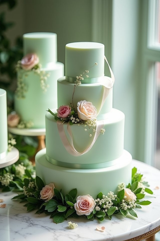 botanical wedding cake elegance