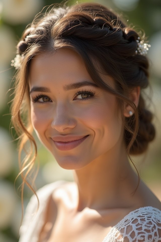 braided crown updo elegance