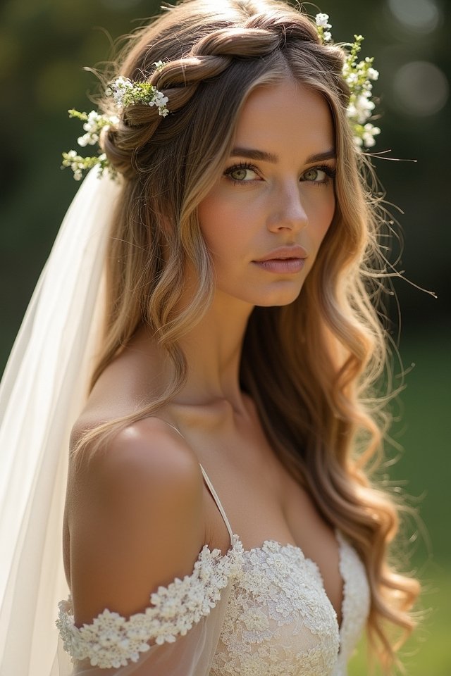 braided crown with locks