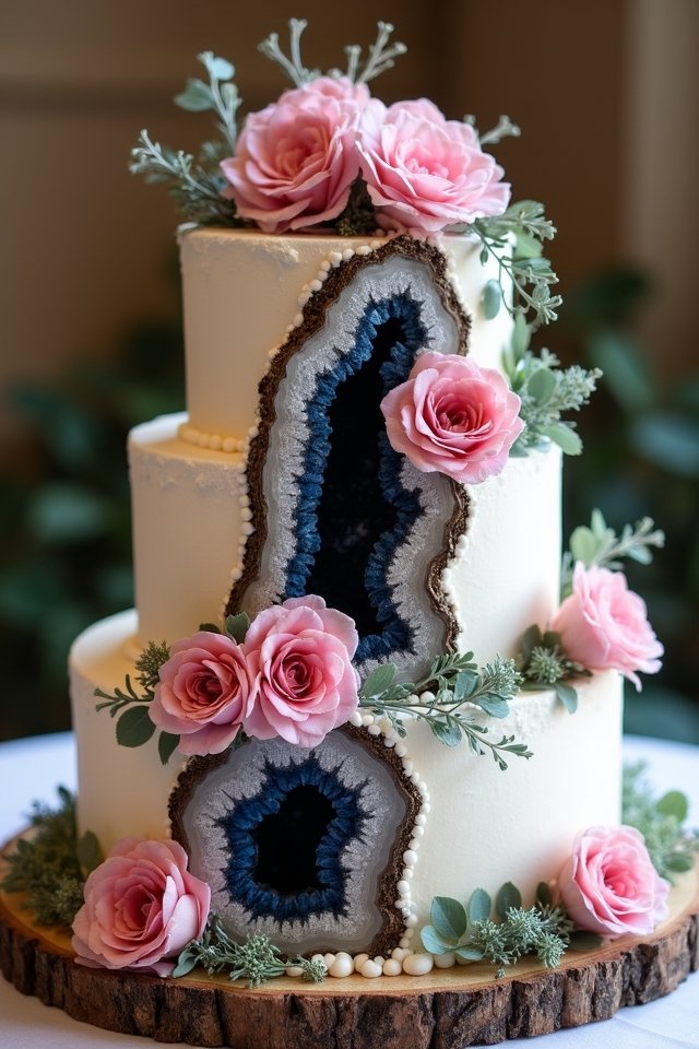 breathtaking geode cake design