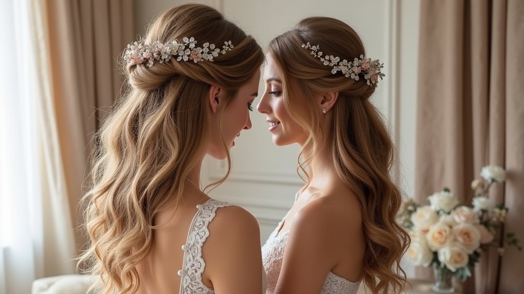 bridal half up hairstyles