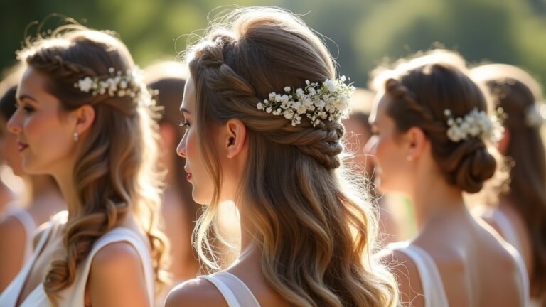 bridal half up hairstyles