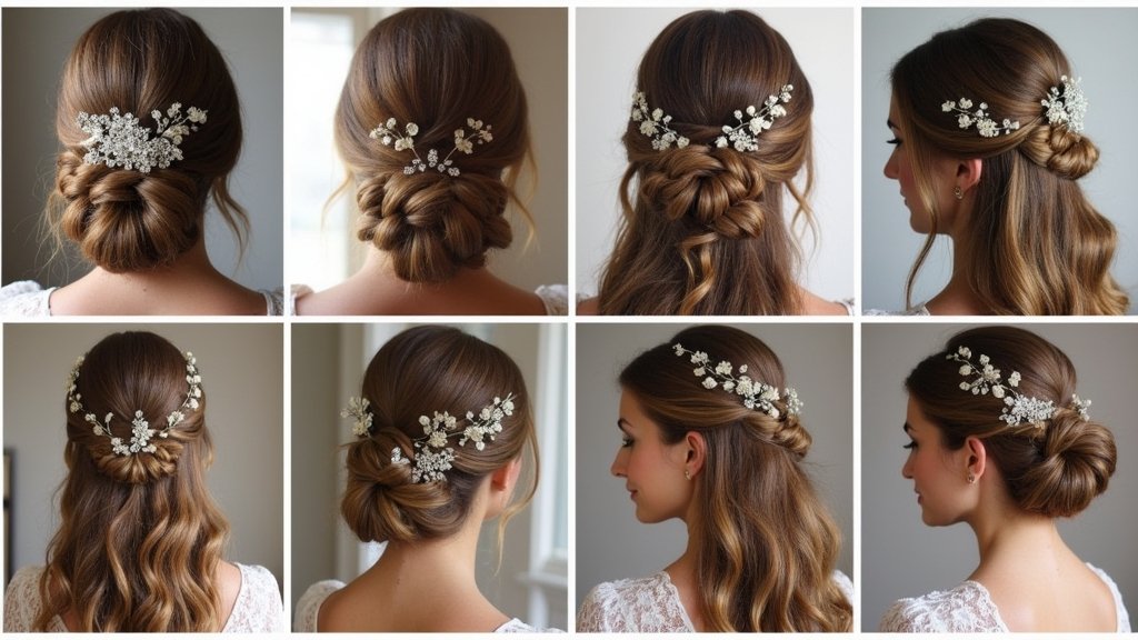 bridal half up hairstyles
