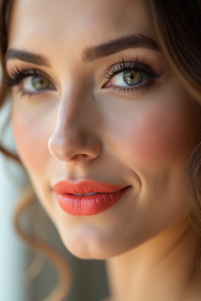 bridal makeup with vibrancy