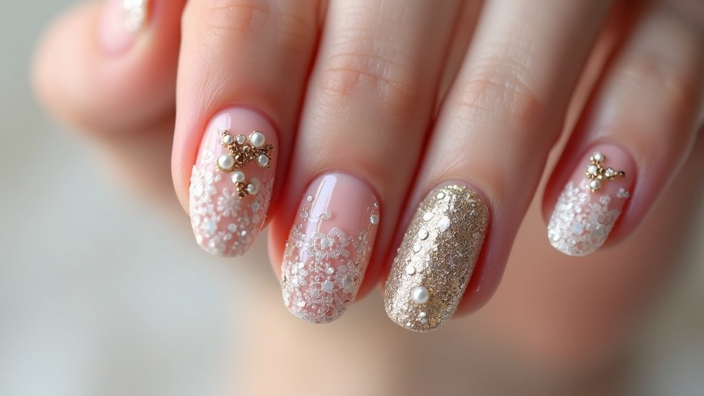bridal nail design ideas