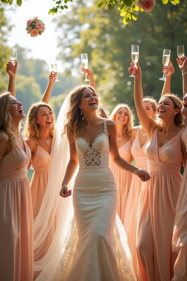 bridal party celebration moments