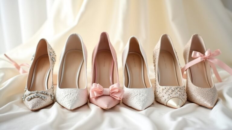 bridal prom shoe options