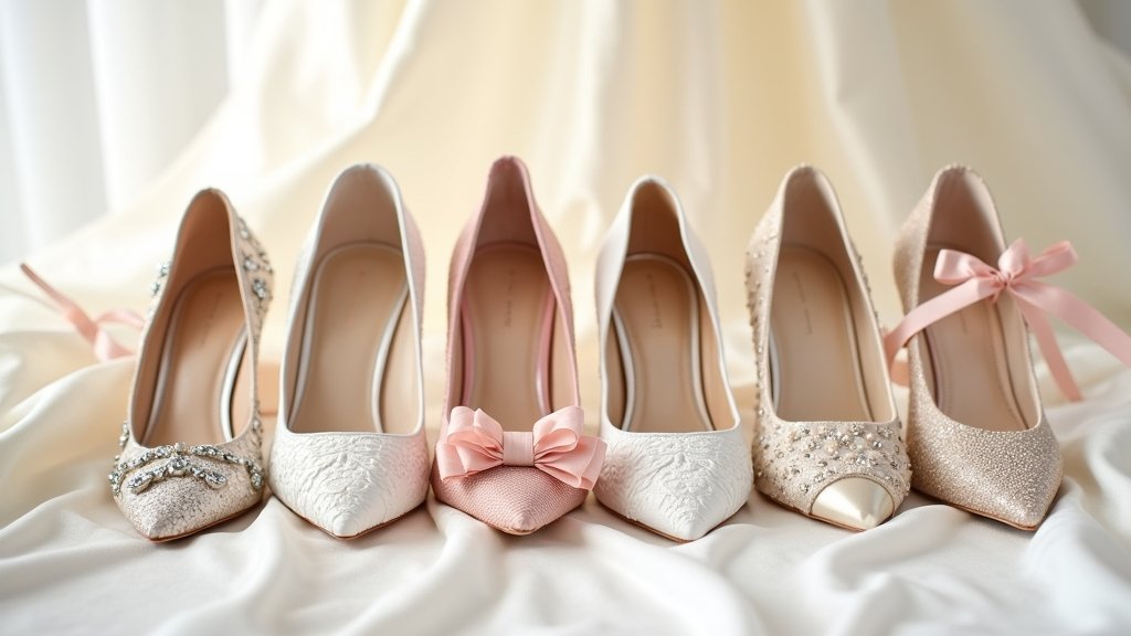 bridal prom shoe options