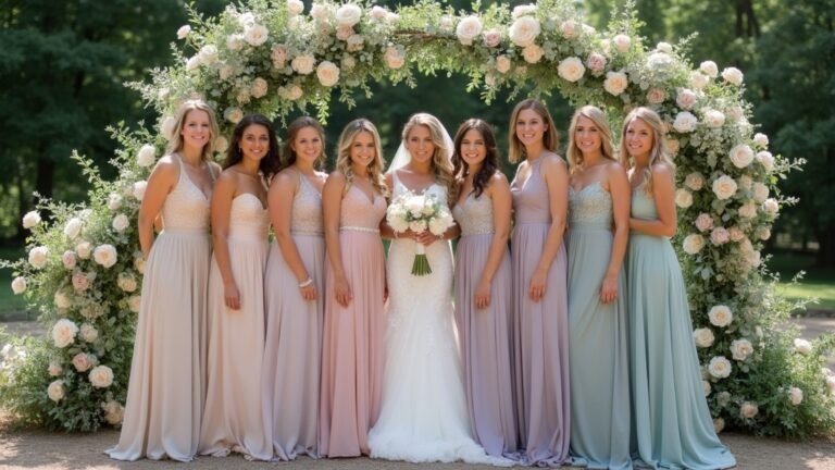 bridesmaid colors for neutrals