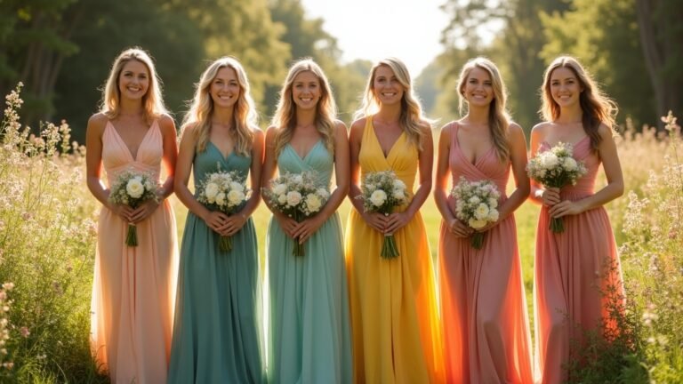 bridesmaid colors for summer