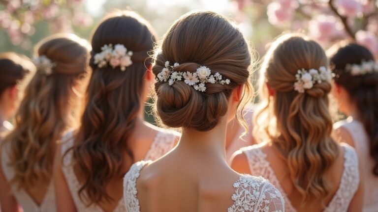 bridesmaid wedding hairstyle options