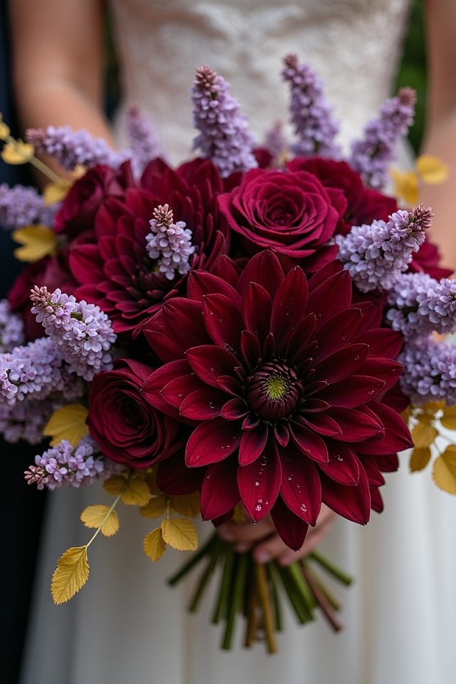 burgundy and lilac beauty