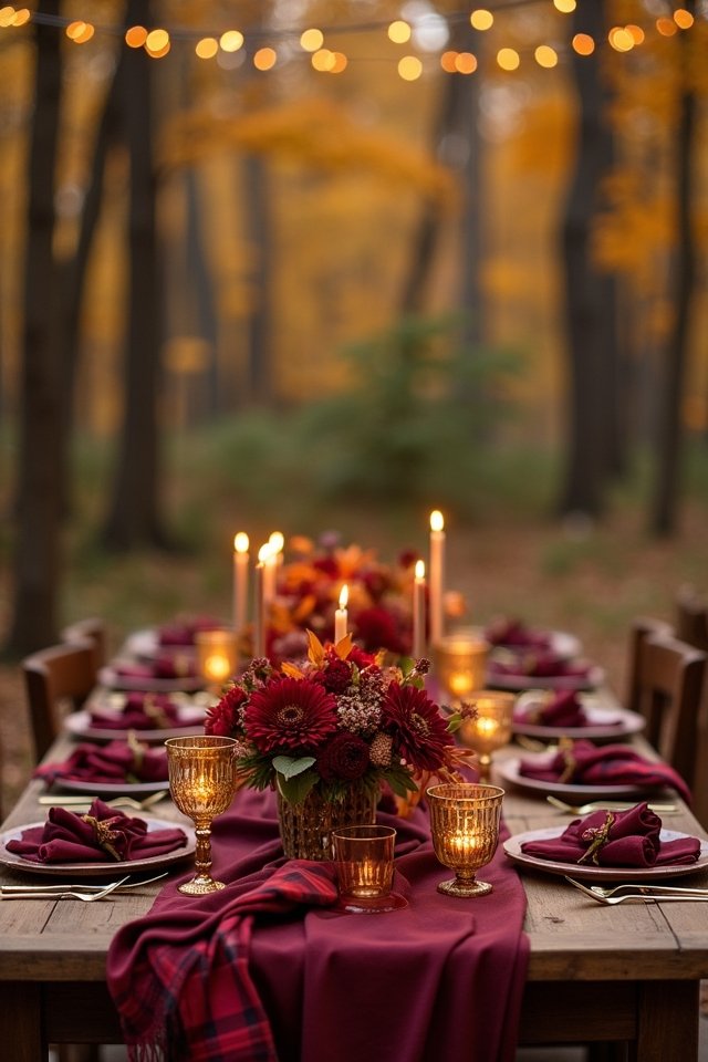 burgundy neutrals warm glow