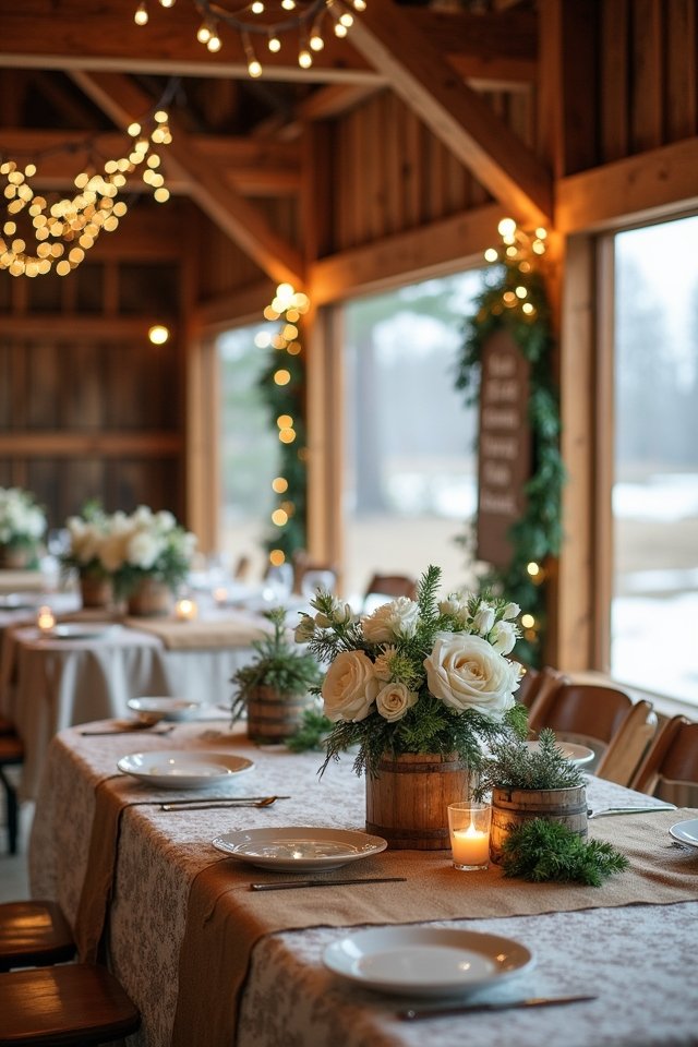 burlap and lace elegance