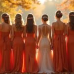 burnt orange bridesmaids styles
