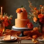burnt orange wedding details