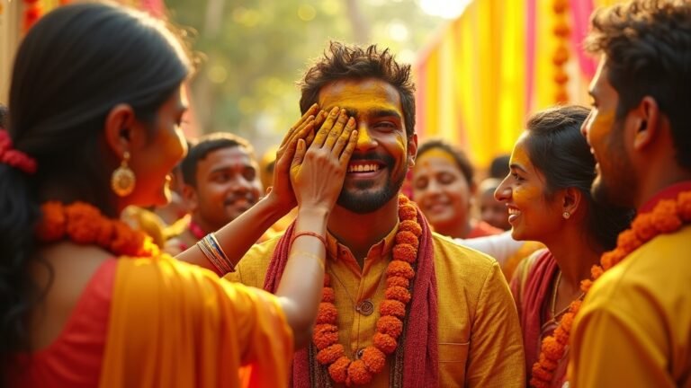 candid groom haldi ceremony shots