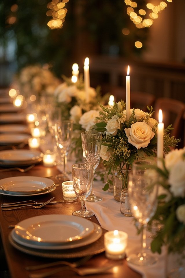 candlelight creates intimate ambiance