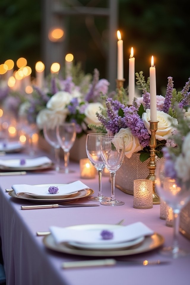 candlelight creates romantic ambiance