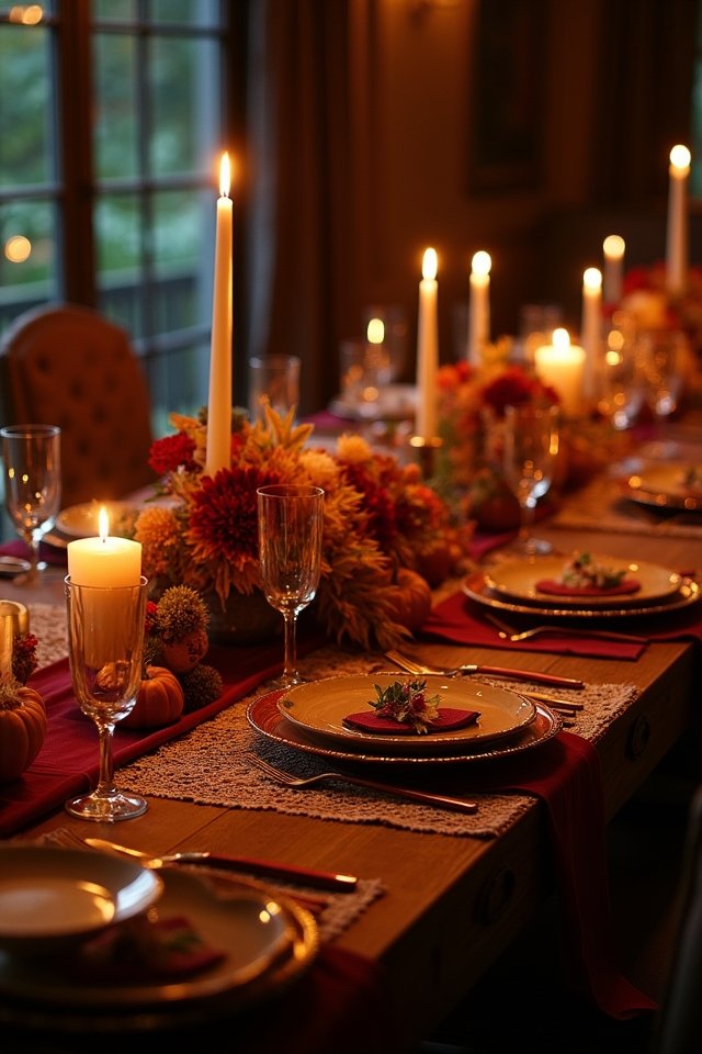 candlelit ambiance for gatherings
