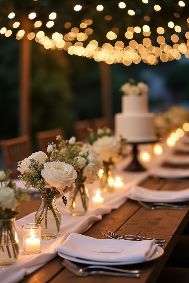 candlelit intimate reception ambiance
