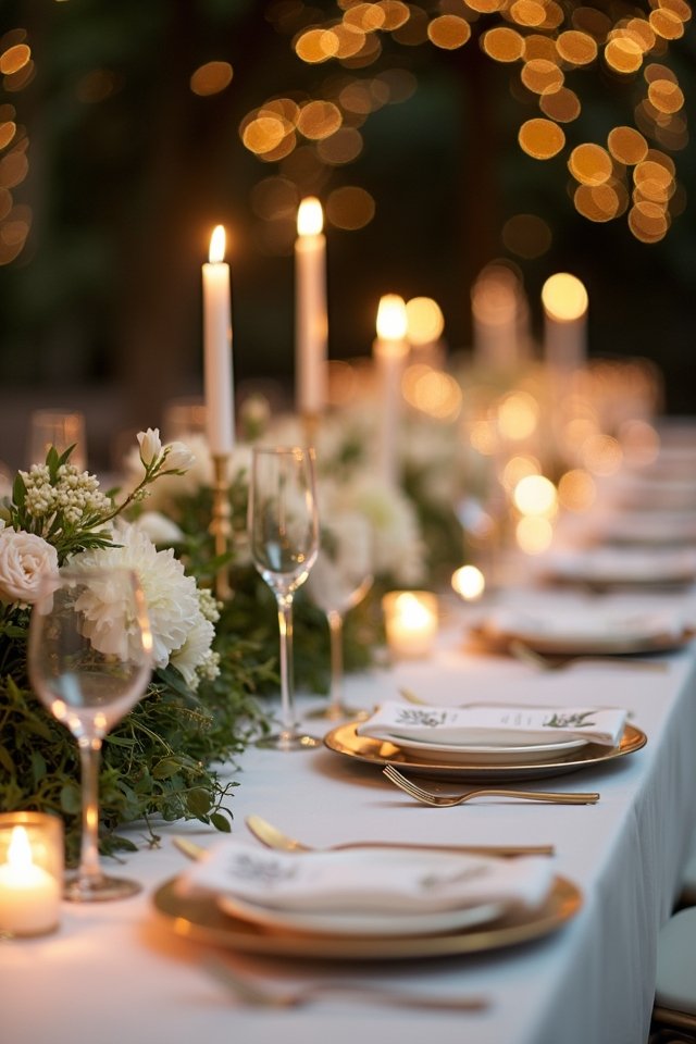 candlelit wedding ambiance magic