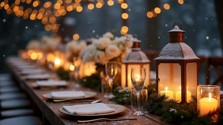 candlelit winter wedding inspiration