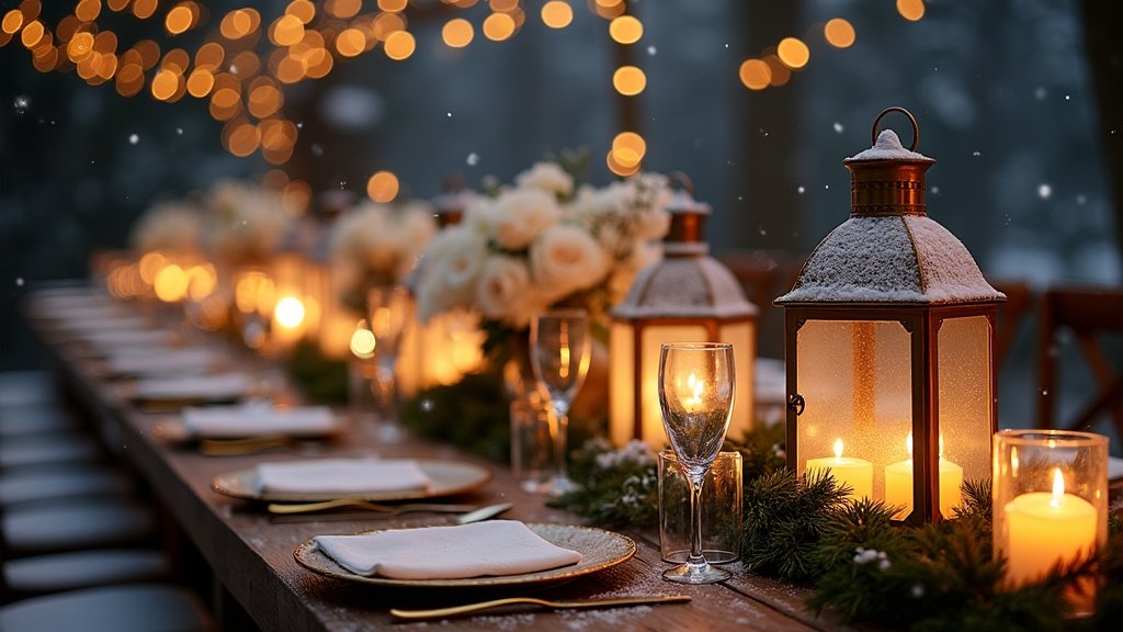 candlelit winter wedding inspiration