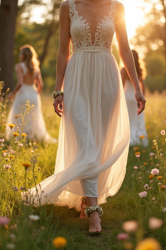 carefree barefoot wedding styles