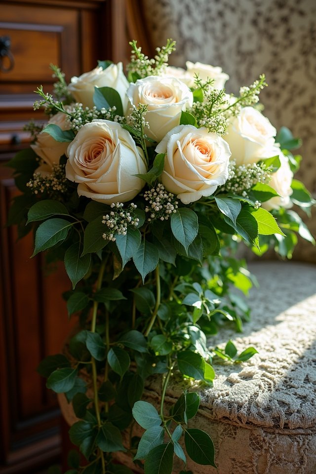 cascading ivy bouquet ideas