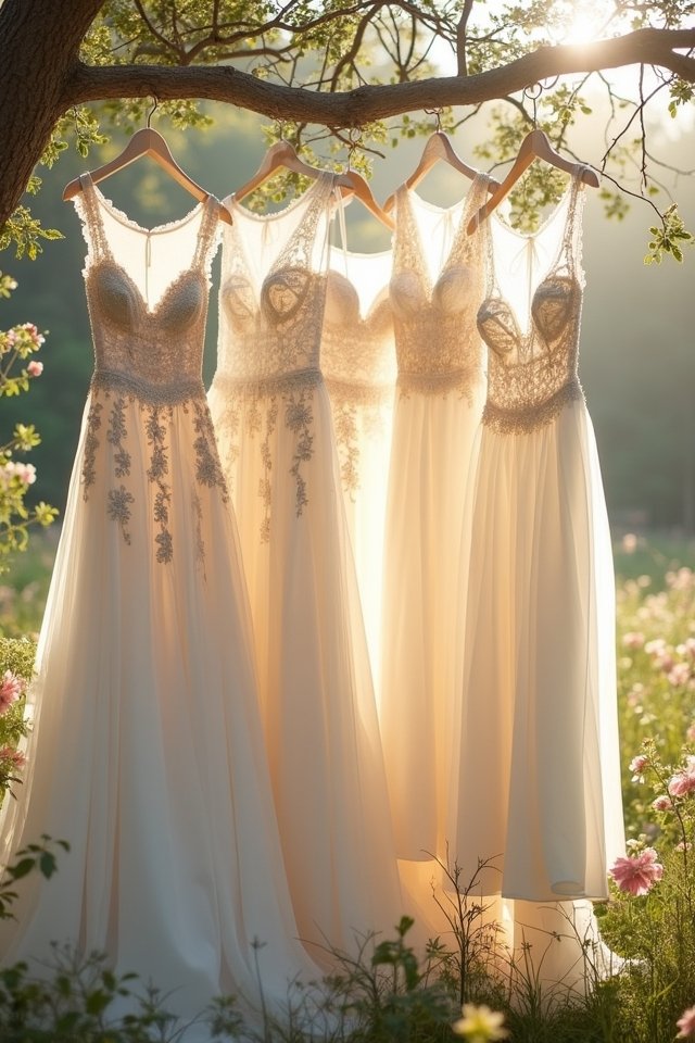 cascading lace ethereal elegance